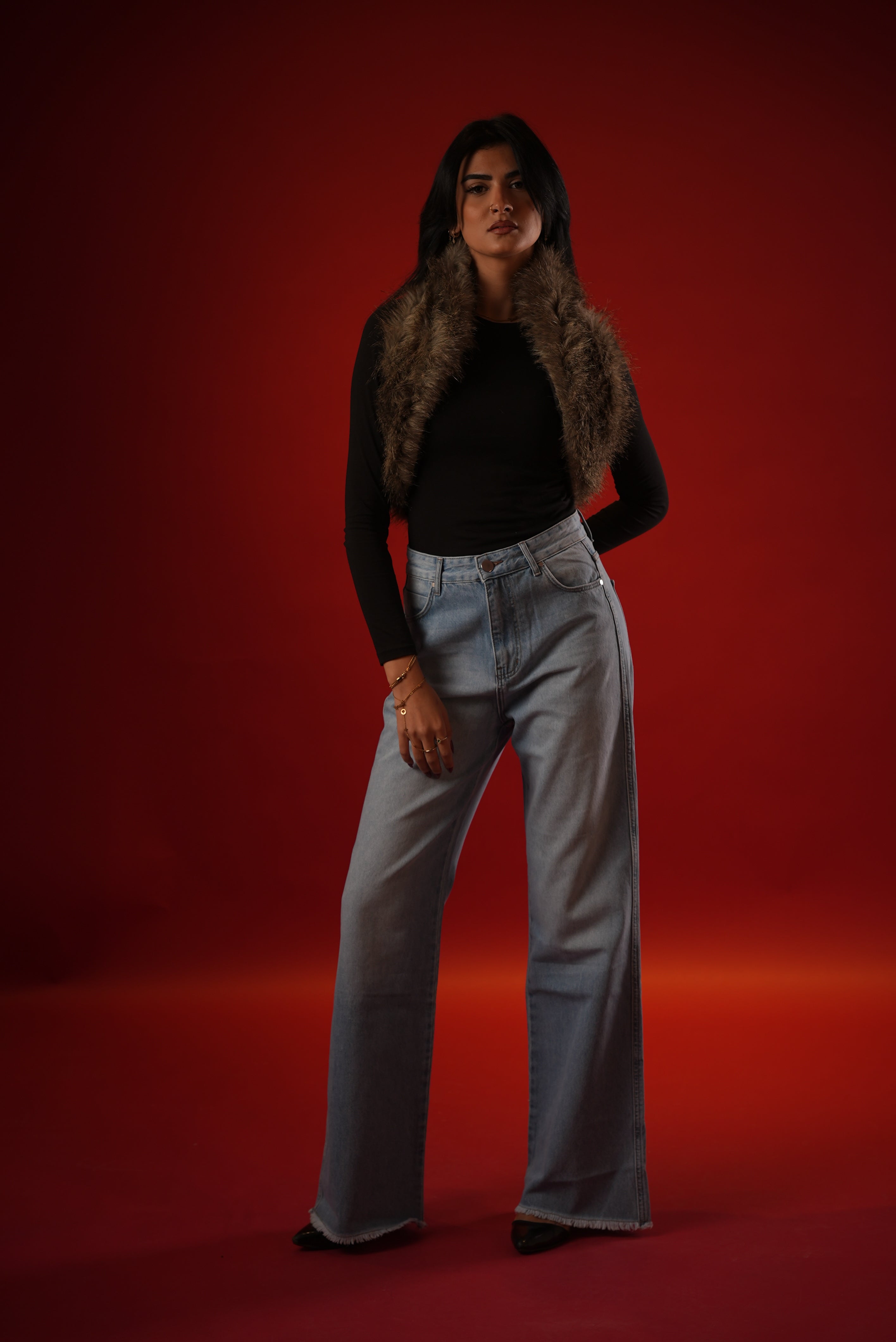 Folded Unfinish Denim