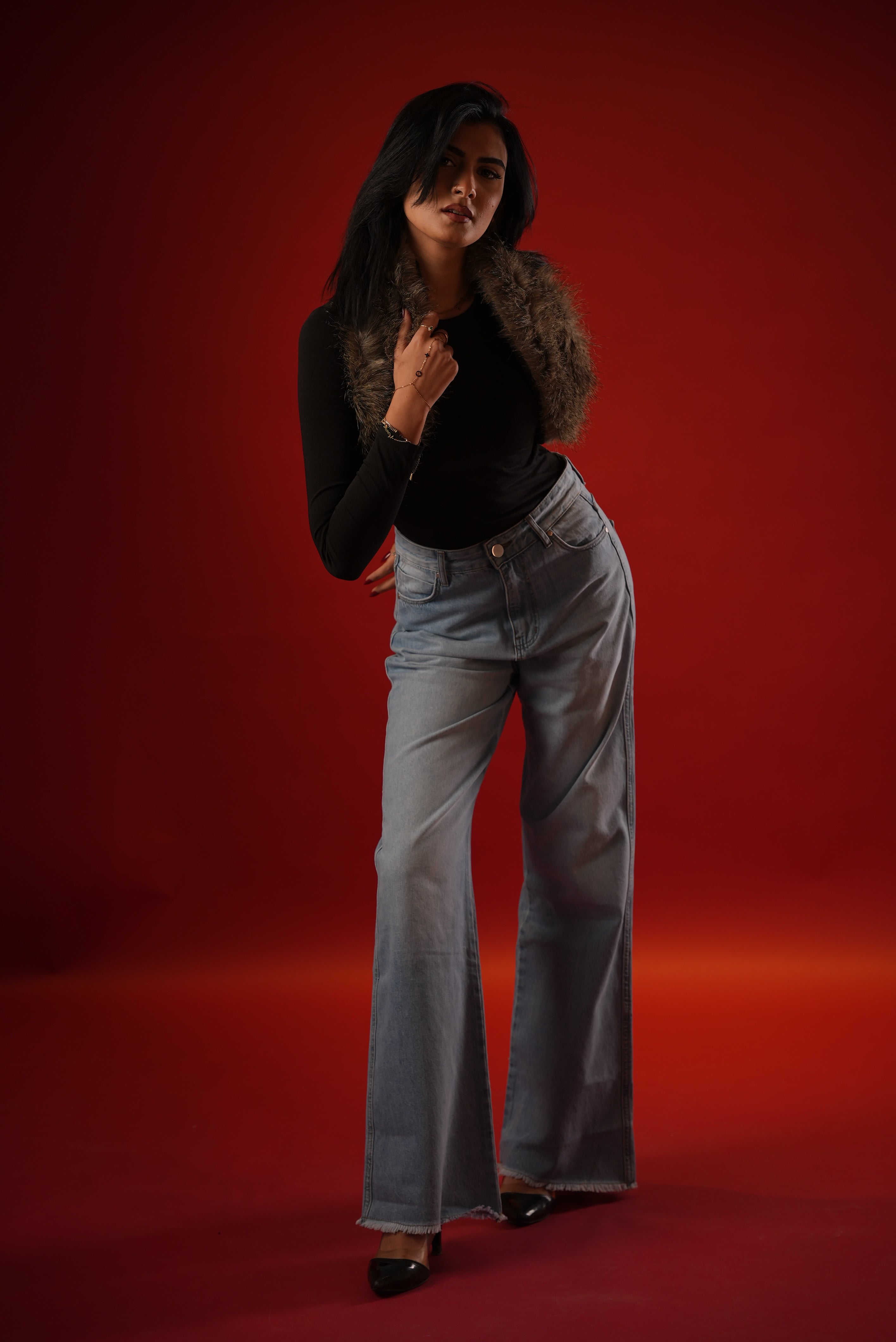 Folded Unfinish Denim