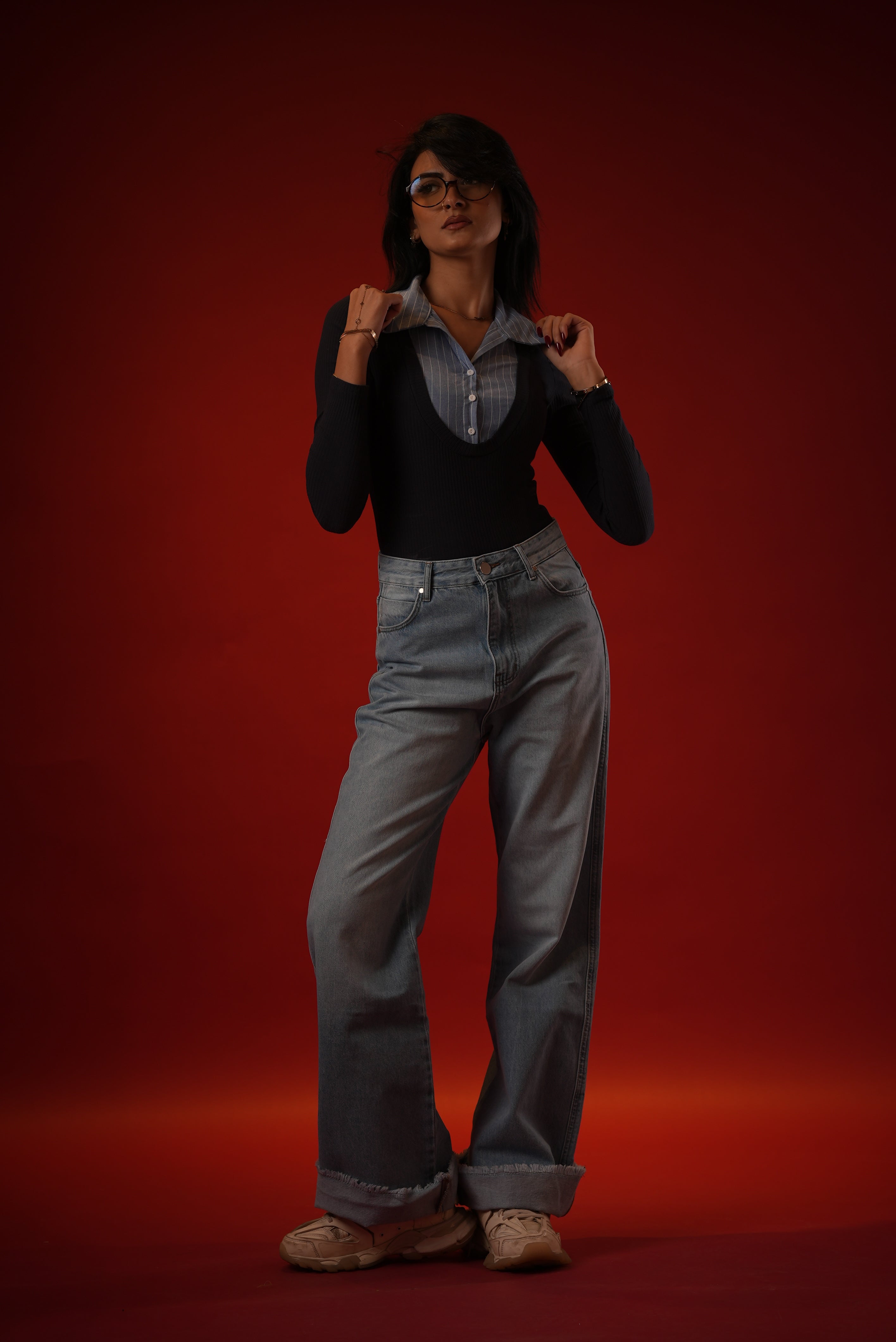 Folded Unfinish Denim