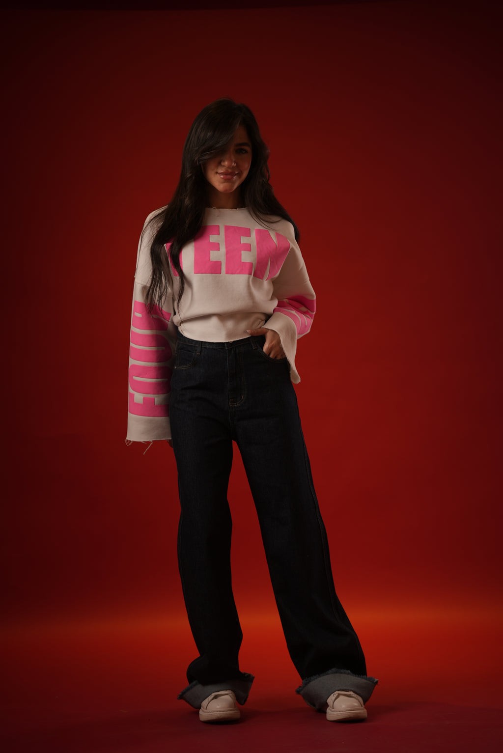 Folded Unfinish Denim