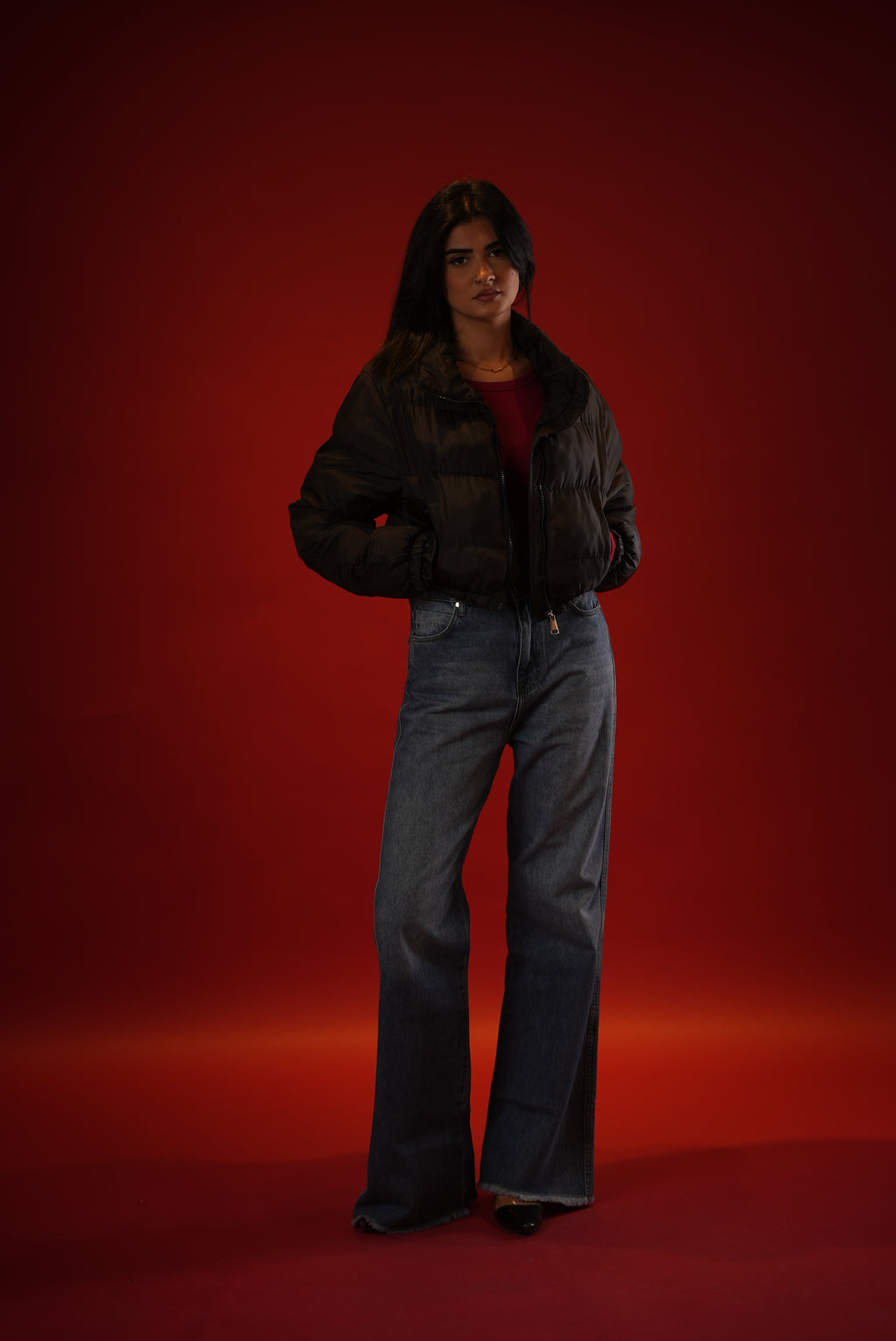 Folded Unfinish Denim