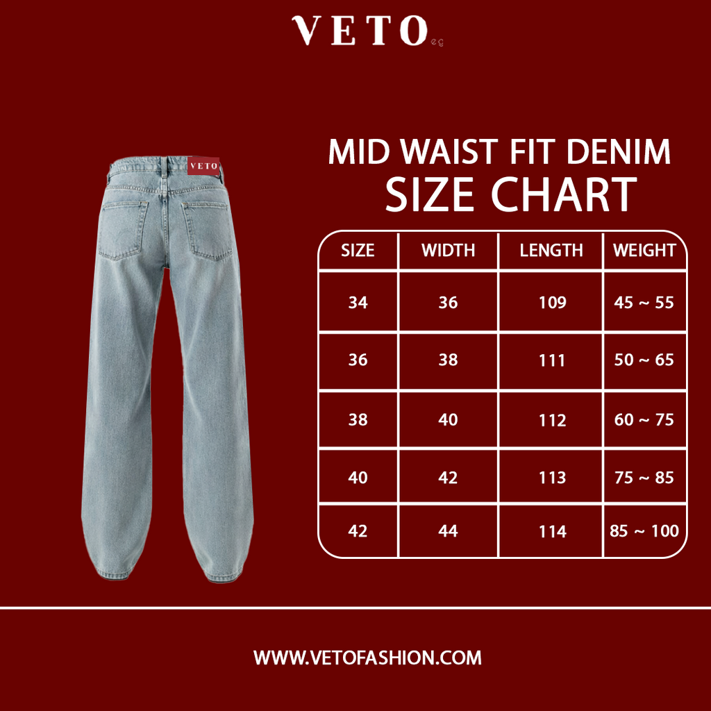 Mid Waist Denim